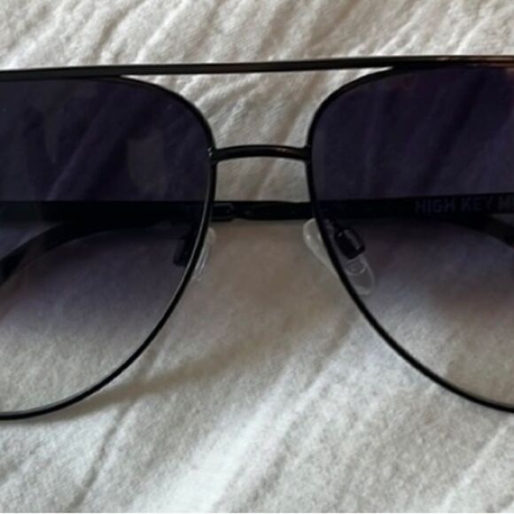 NWT Quay High mini 126 Black/smoked lenses Aviator Sunglasses - Picture 12 of 12
